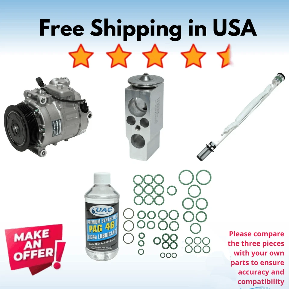 Compressor & Valve A/C Fit BMW Z4 2009-2011 - Image 1 of 1