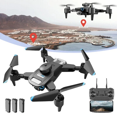 MARKENLOS Drone con Cámara 4K GPS Drones WiFi FPV Drone RC Cuadricóptero Drone Plegable