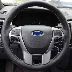 For Ford Ranger 2016 2017-2019 Everest 2016-19 Leather Car Steering Wheel Cover - Picture 1 of 13