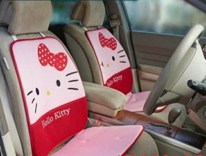Hello Kitty Car Supplies Cushions Mesh Seat Cushion 48 x 95 cm Pink Set of 2 NEW - Picture 1 of 3