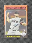 SLADE CECCONI ROOKIE MINI EDITION COLOR VARIATION SP 2024 TOPPS HERITAGE RC CARD