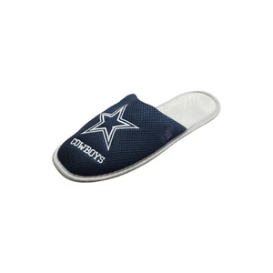 Dallas Cowboys NFL FOCO Big Logo Colorblock Mesh Slide Slippers Navy Size XL - Picture 1 of 10