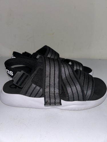 Sandali Adidas Swim Slide anni '90 vestibilità regolare nero grigio bianco comfort taglia 7