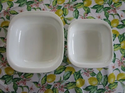 Juego de 2 cazuelas cuadradas blancas Corning Ware Simply Lite 1,5 cuartos y 2,5 cuartos sin tapas Foto 1 de 4