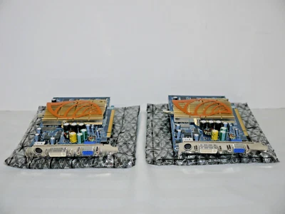2 Gigabyte GeForce 6600LE Video Graphics Card GVNX66L128DP PCIe Nvidia SLI 128MB - Image 1 of 4