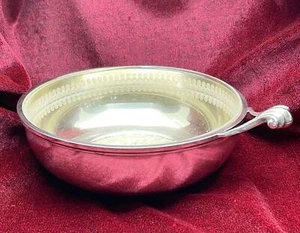 Sterling Silver Redlich Porringer with Baccarat Glass Bowl Insert - LS - Picture 1 of 10