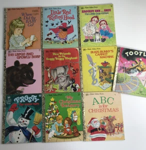 Lot of 10 Vintage Little Golden Books 1976-1979 Printings-includes 3 Christmas - Picture 1 of 11