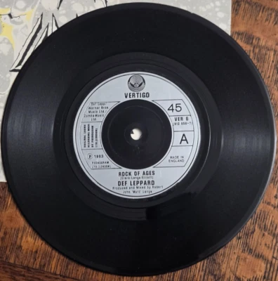 NM 7"Def Leppard Rock Of Ages/Action Not Words1983VErTIGO45Special Ed.UK No Cube - Image 1 of 4