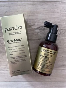 Pura D'or Dor GRO-MAX Advanced Hair Serum Original Gold Label Anti-Hair Thinning - Picture 1 of 4