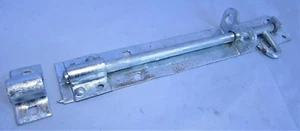 10" Galvanised Brenton Slip Bolt & Fitting Zinc Plated Garden Gate Shed Lock D1 - Picture 1 of 12