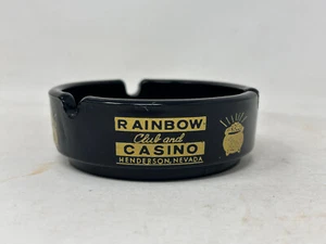 Vintage Rainbow Club und Casino Henderson Nevada Glas Aschenbecher Schmuckschale - Bild 1 von 5