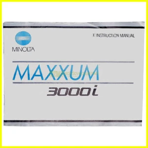 Minolta Maxxum 3000i Dynax 3000i owner's manual User guide Instruction - english - Imagen 1 de 2