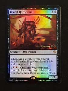 MTG Brutal Hordechief (Prerelease) FOIL Fate Reforged NM - Picture 1 of 1