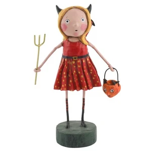 Lori Mitchell She Devil Halloween Trick or Treater Folk Art Figure Figurine - Picture 1 of 2