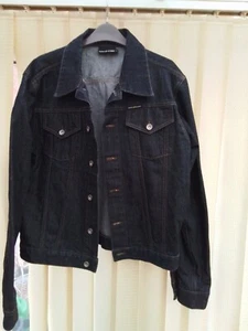 DKNY DENIM TRUCKER JACKET SIZE L LARGE - Picture 1 of 7