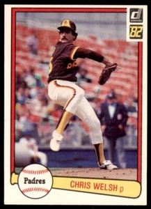 1982 Donruss Chris Welsh Rookie . San Diego Padres #44 - Picture 1 of 2
