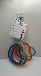 NEW Lot of 6 Plastic Heart Bracelets from Claire's Club - Picture 1 of 2
