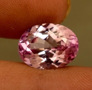 Lab Grown Pink Morganite Gemstone Oval Cut 5.95 Ct Certified Loose Gemstone - Picture 1 of 5