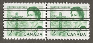 Canada 455xx mint nh pair , 2 cent Centennial precancel, catalogs $90 [205 - Picture 1 of 1