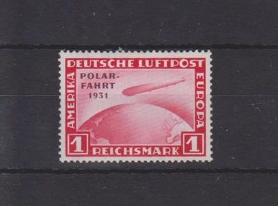p5786 GERMANY 1931 Mint hinged 1m Zeppelin Polar Flight SG.469. - Image 1 of 2