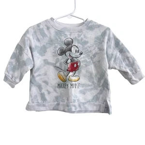 Sudadera Pullover Disney Mickey Mouse Azul Tie Dye Talla 12 Meses  - Imagen 1 de 4