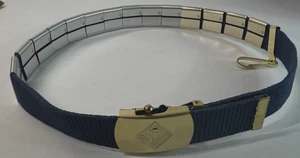 BSA Cub Scout Wolf Messingschnalle blau Canvas Gürtel Gr. 26-28 mit 14 Verdienstabzeichen - Bild 1 von 11
