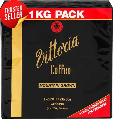 Premium Mountain Ground Coffee 1kg Dark Roast High Altitude Filter Pour Chemex - image 1 of 4