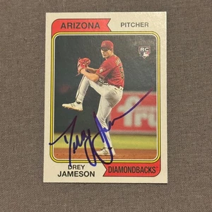 DREY JAMESON Signed Autographed 2023 Topps Heritage Baseball Card D-Backs #257 - Picture 1 of 1