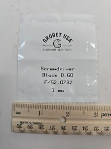 Grobet USA Screwdriver Blade 0.60 F/52.0732 - Picture 1 of 2