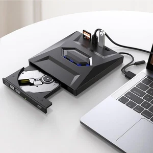Für Laptop Desktop 5 in 1 USB 3.0 tragbares externes CD/DVD-Laufwerk Zubehör UK - Bild 1 von 10