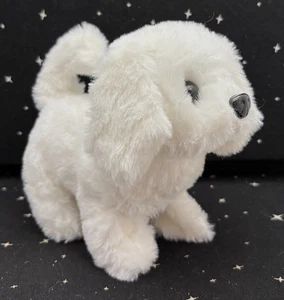 Pilas de peluche blancas para caminar y ladrar 2AA para perros que funcionan con pilas no incluidas - Imagen 1 de 9