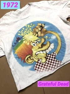 Camiseta Grateful Dead 1972 gira europea vintage 1990 gráfica usada - Imagen 1 de 6