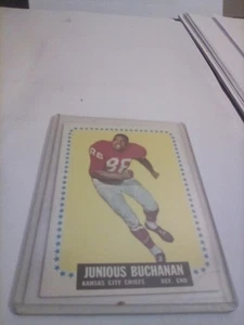 1964 HOF BUCK BUCHANAN ROOKIE TOPPS KARTE KANSAS CITY CHIEFS #92 KOSTENLOSER VERSAND - Bild 1 von 2