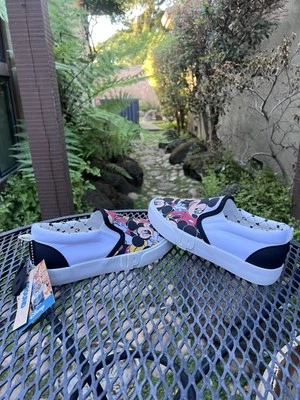 Disney Ground Up Kids Shoes Size 2 Mickey Mouse Slip-On Sneakers New With Tags - Image 1 of 4