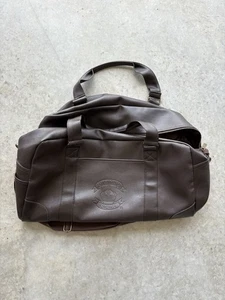 Diamond Crown Cigar Co Logo Brown Leather Duffle Bag - Picture 1 of 6