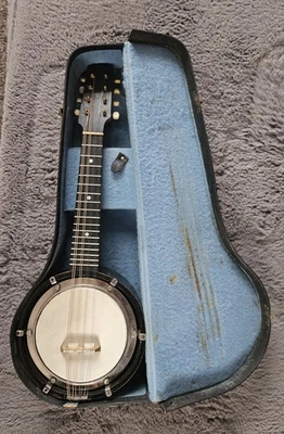 1920s Walliostro 8 Strings Zither Mandolin & Case Working Condition - Image 1 of 4