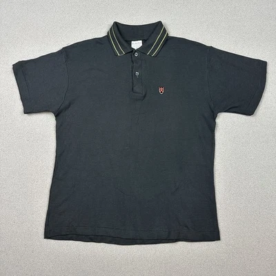 Vintage 60s Hamilton Crest Polo Shirt Logo Short Sleeve 100% Cotton Sz 18 (XS) - Image 1 of 4