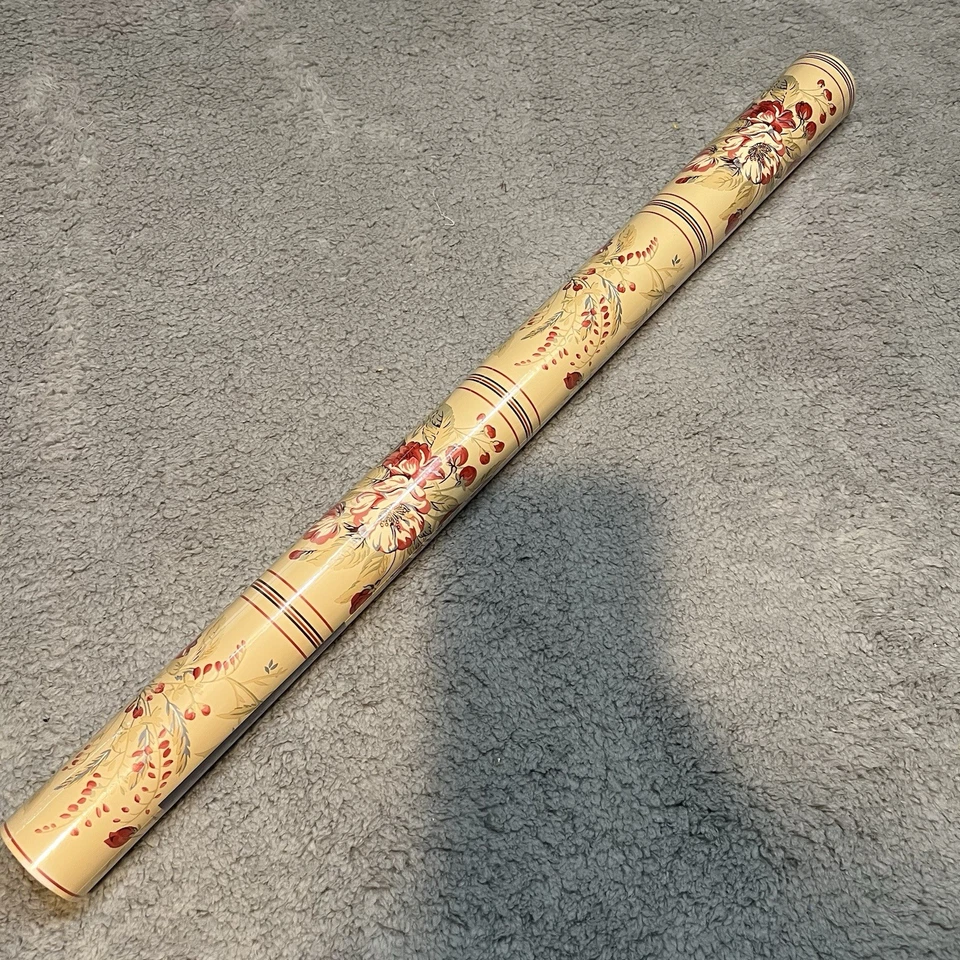 Vintage Ralph Lauren Floral Stripe Wallpaper 1 Double Roll Pattern LCW17300