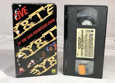 Y&T LIVE AT THE SAN FRANCISCO CIVIC 1985 VHS OG A&M 61006 RARE Video Cassette VG Foto 1 de 4