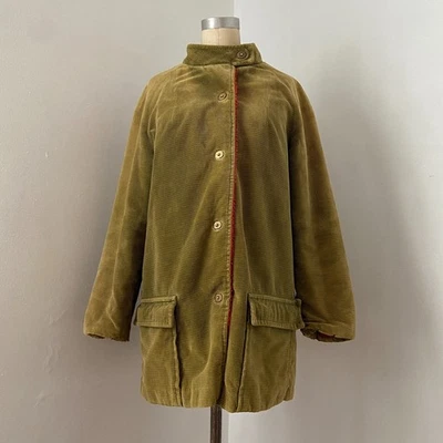 Vintage 1950s 1960s Green Corduroy Coat Bonnie Cashin Style Small Medium - Image 1 of 4