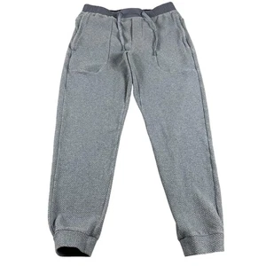 Born Primitive Pants Mens XL Blue Waffle Joggers Sweatpants Drawstring Cuffed - Picture 1 of 10