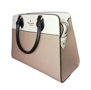 Kate Spade New York Madison Colorblock Saffiano Leder Umhängetasche Beige Elfenbein - Bild 1 von 11