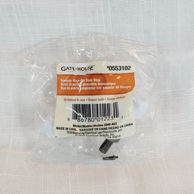 Gatehouse Hinge Pin Door Stop Oil Rubbed Bronze Wall Protector 0553102 - Image 1 of 4