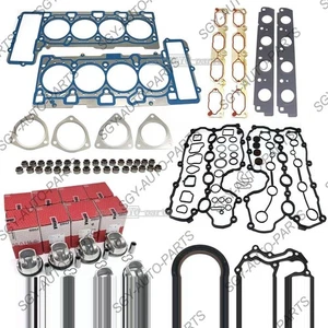 OEM Engine Pistons Gaskets Overhaul Rebuild Kit for Audi Q7 A8 Touareg 4.2 - Picture 1 of 5