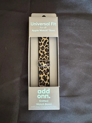 Correa de reloj tejida con estampado de animales ajuste universal (se adapta a todos los Apple Watch’s) Add Onn Foto 1 de 3