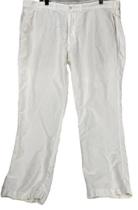 POLO RALPH LAUREN Herren Suffield weiß Leinen Baumwolle Chino Hose Herren Größe 40x30 - Bild 1 von 8