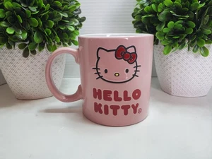 Hello Kitty Rosa Geätzt Doppelseitig Großer Kaffeebecher 20 oz 🎀 2023 *Neu* - Bild 1 von 4