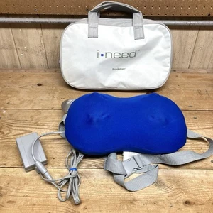 Brookstone I-NEED Lendenwirbel Shiatsu Massagekissen Grün Massagegerät mit Reisetasche - Bild 1 von 11