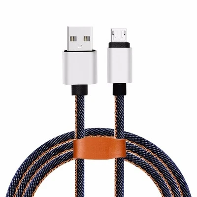 1M Cowboy Micro USB Charger Line Cord For Samsung Cell Phone android Data Sync - Image 1 of 4
