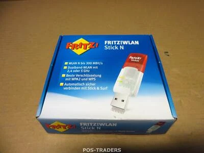 FRITZWLAN USB STICK N V2 4610112 Stick N Wi-Fi dongle USB 2.0 300 Mbps NEW NEU - Bild 1 von 4